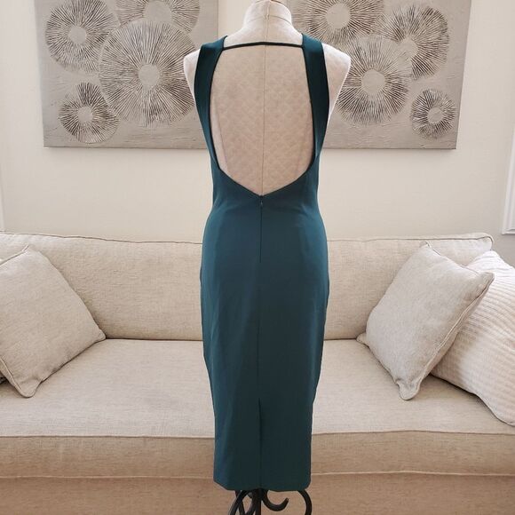 Bardot Elsy Open Back Midi Dress size Small in Green - Picture 7 of 12